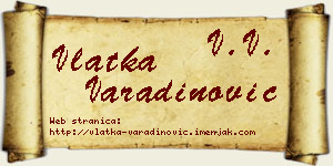 Vlatka Varadinović vizit kartica